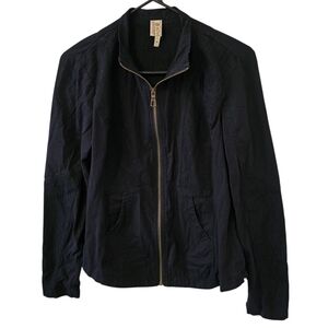 XCVI Medium Black Zip-Up Jacket